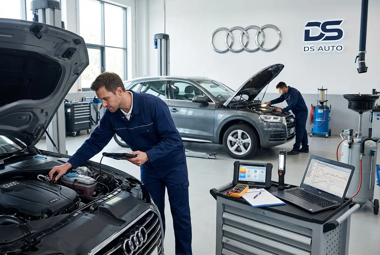 Комплексная диагностика Audi перед покупкой в автосервисе DS Auto в Жуковском
