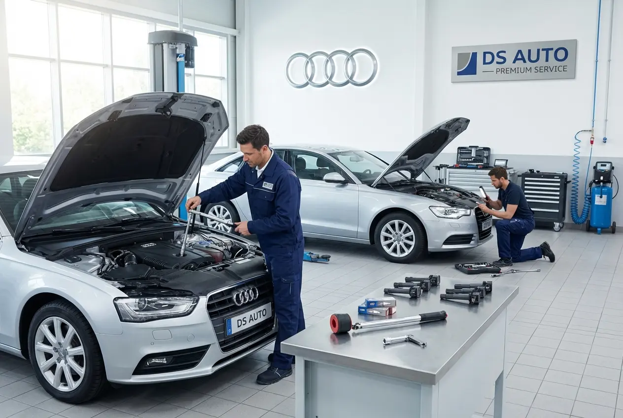 Замена свечей зажигания автомобиля Audi в автосервисе DS AUTO в Жуковском

