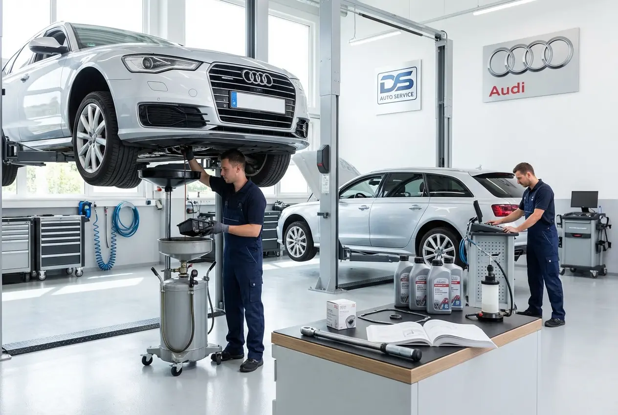 Аппаратная замена масла в АКПП Audi в автосервисе DS Auto в Жуковском
